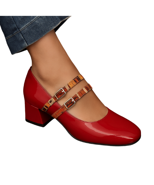 Chaussures "Diva Wax Rouge"