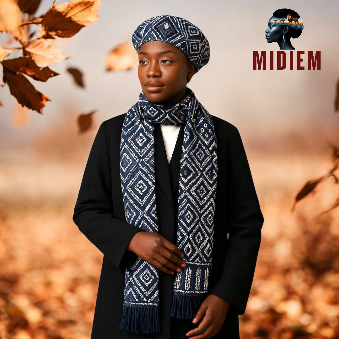 Ensemble écharpe et bonnet “Molunge Ya Loba”